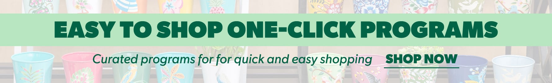 Easy to shop one click programs