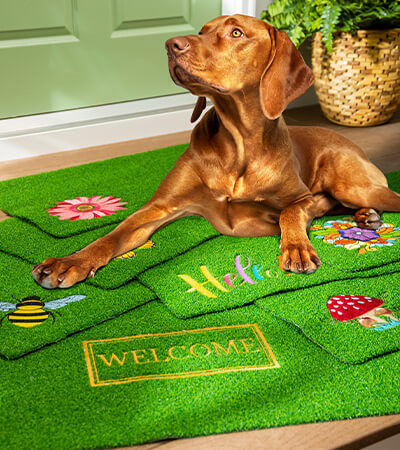 Embroidered Grass Mats