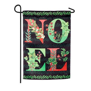 Noel Chalkboard Garden Suede Flag