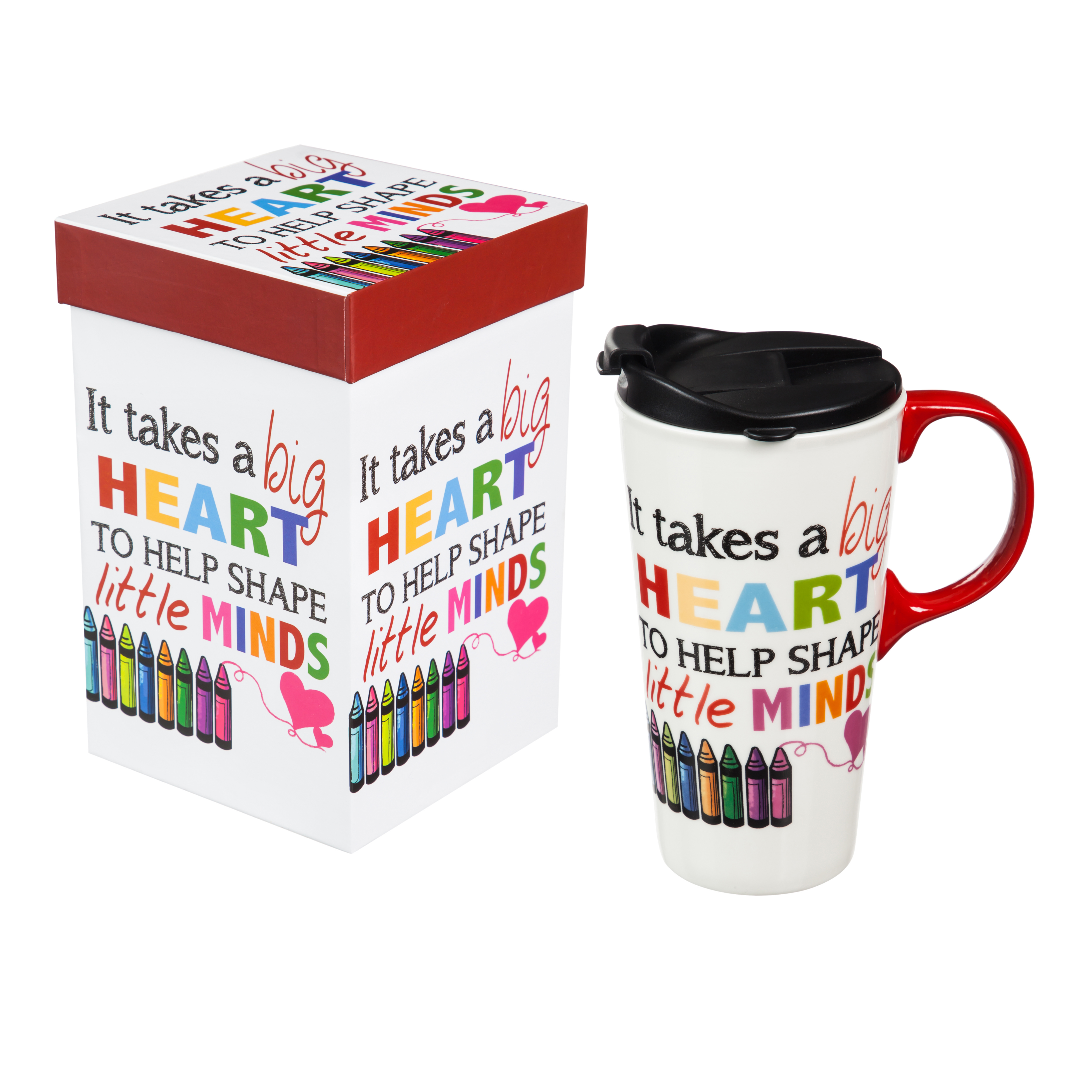 Ceramic Travel Cup, 17 OZ., Big Heart - Picture 8 of 8
