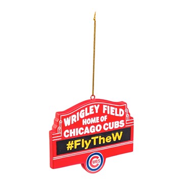 Scoreboard Ornament, Chicago Cubs, Marquee