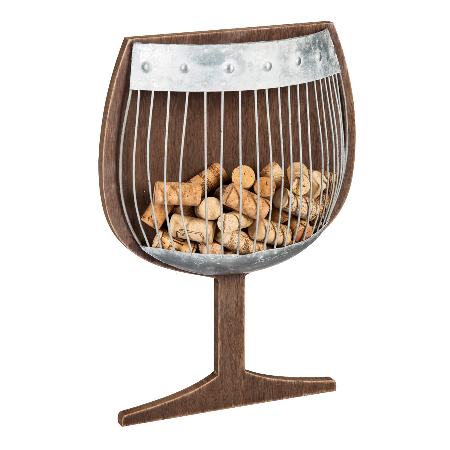 Wooden and Metal Wall Cork Holder - Picture 4 of 8