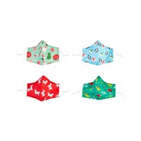Children's Non-Medical Cotton Face Mask, Holiday, Set of 4