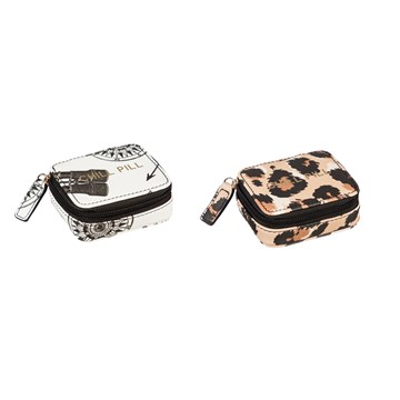 Bon Voyage Patterned Pill Box, 2 Asst