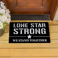 Hearts in Action for Texas PVC Trapper Mat "Lone Star Strong" - 0