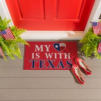 Hearts in Action for Texas PVC Trapper Mat "My Heart is With Texas" - 0