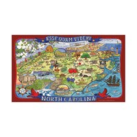 Emboss floor mat, North Carolina