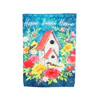 Suede garden flag, Home Sweet Home - 1